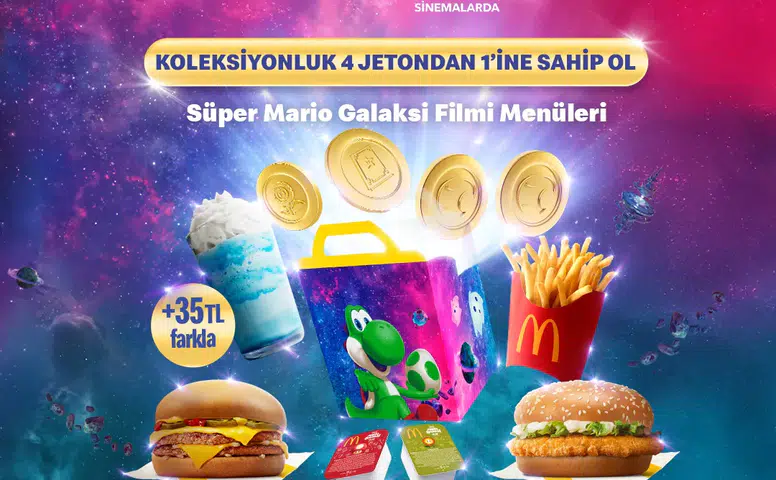 Süper Mario Galaksisi Temalı McDonald's Menüsüyle Eğlence Dolu!