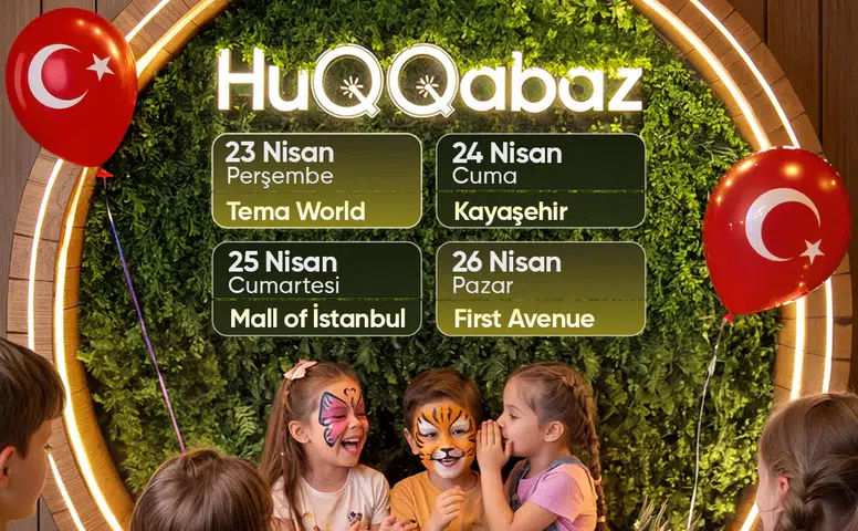 HUQQABAZ, 23 Nisan Ulusal Egemenlik ve Çocuk Bayramı’nı dört günlük atölye etkinlikleri ile coşkuyla kutluyor!