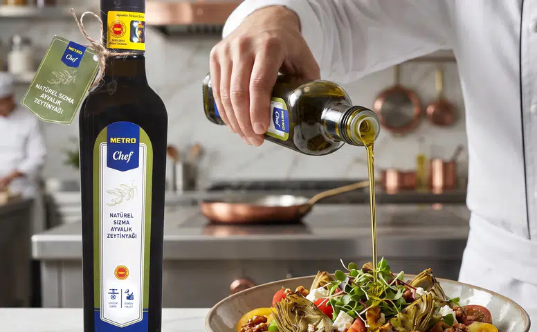 Tescilli Coğrafi İşarete Sahip Ayvalık Zeytinyağı, Metro Chef Kalitesiyle Marketlerde!