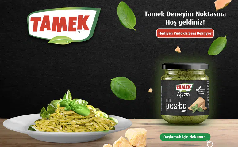 PUDO Kullanıcılarına Tamek Pesto Sosu Hediyeli Kampanya!