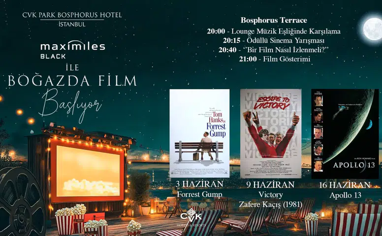 Bosphorus Teras'ta Yaz Akşamlarına Meydan Okuyan Açık Hava Sineması Eğlencesi!