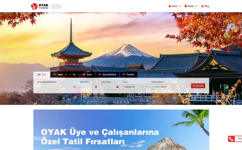 OYAK, Turizm Hizmetlerini Dijital Ortama Taşıyarak Yenilikçi Bir Adım Attı
