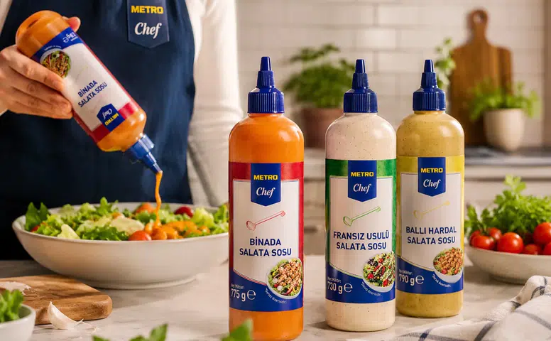 Metro Chef'ten Lezzet ve Pratikliği Bir Araya Getiren Yeni Salata Sosları!
