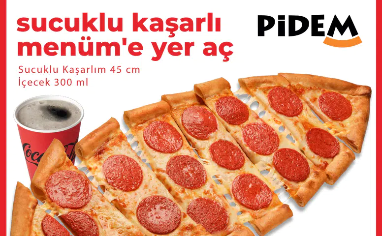 PİDEM, damakları şenlendirecek yeni lezzetini tanıttı: Sucuklu Kaşarlı Pide!