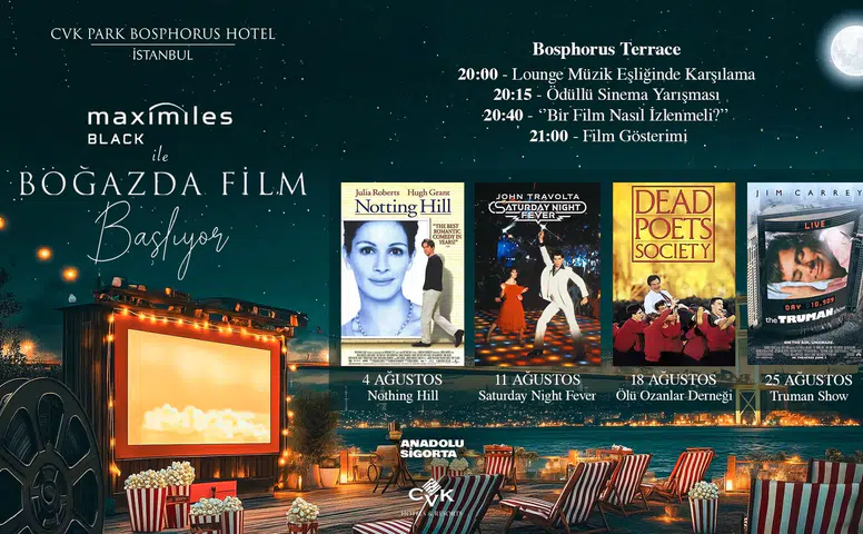 CVK Park Bosphorus Hotel, Yaz Akşamlarını Sinema Sokağı Konseptiyle Renklendiriyor!